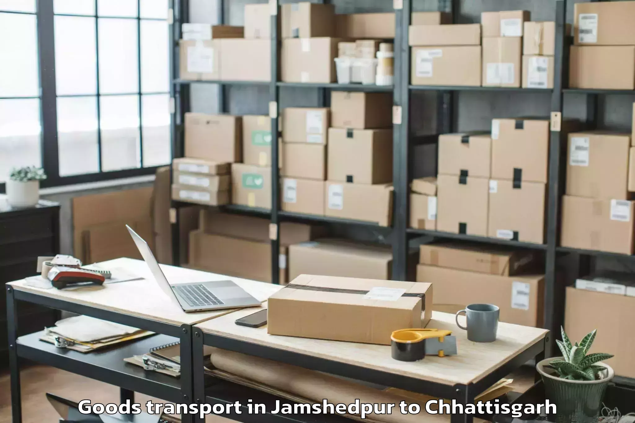 Book Your Jamshedpur to Kalinga University Raipur Goods Transport Today